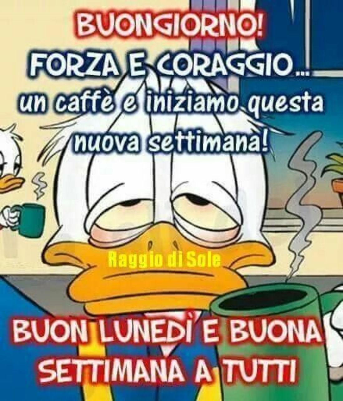 Buon Lunedì Buongiorno Paperino