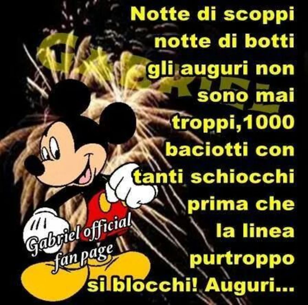 Buon Anno Auguri con Topolino