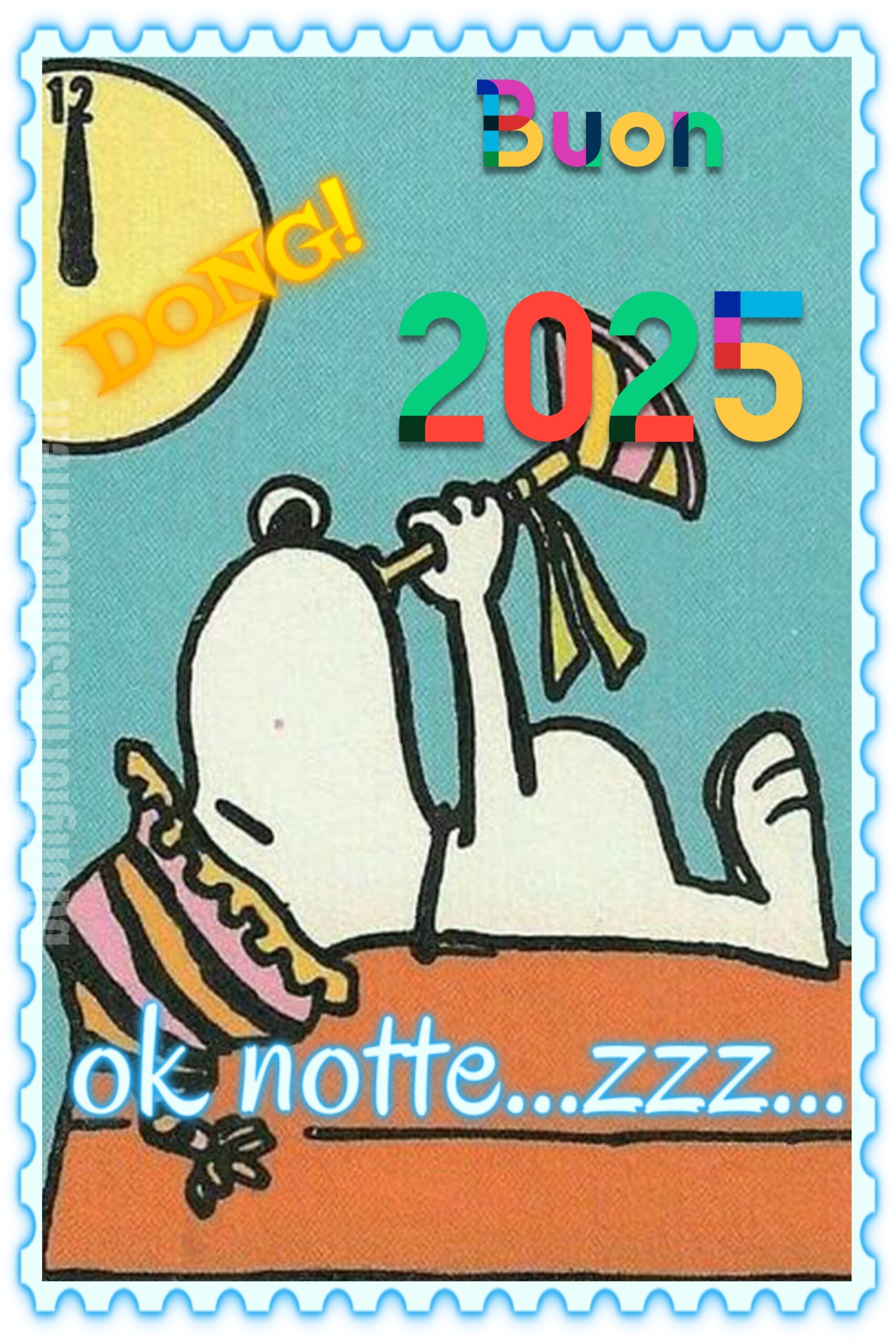 DONG! Buon 2025! Ok notte... Zzz...